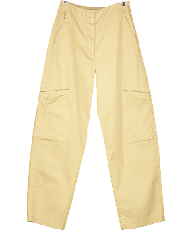 Arket Beige Cotton Trousers UK 8