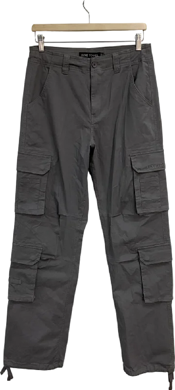 luxe to kill Grey Cargo Trousers UK 8