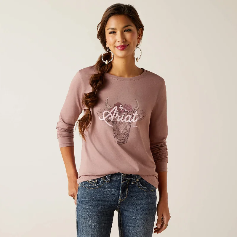 Ariat Women's Mauve Fawna Tee