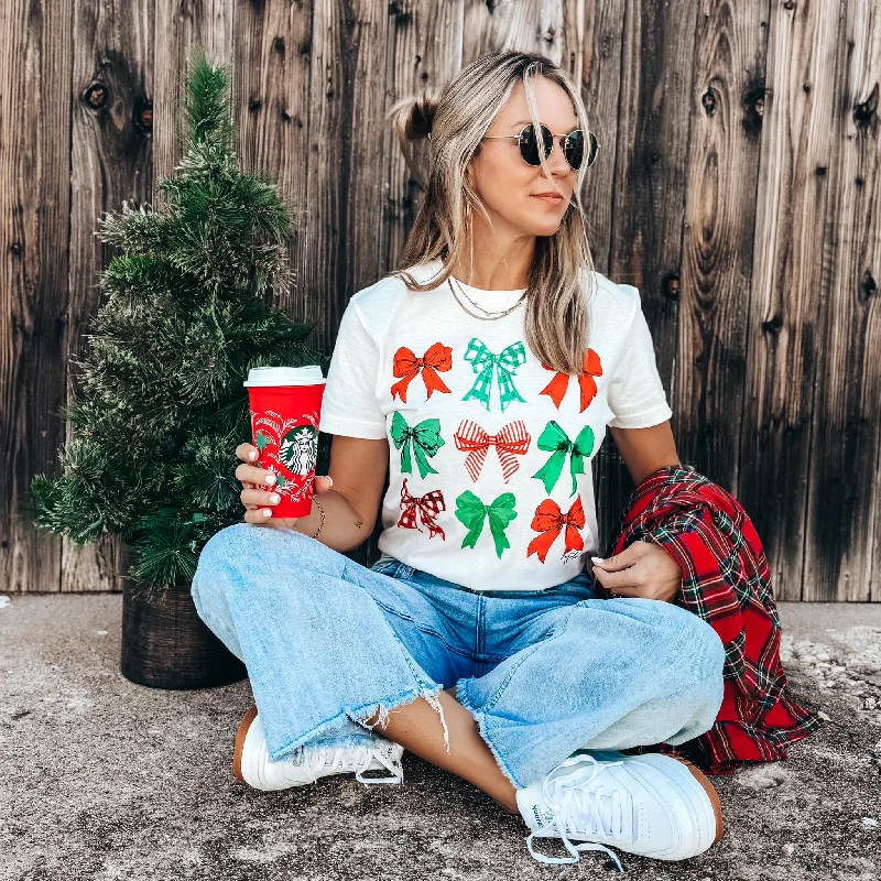 Christmas Bows Graphic Tee (S-3XL)