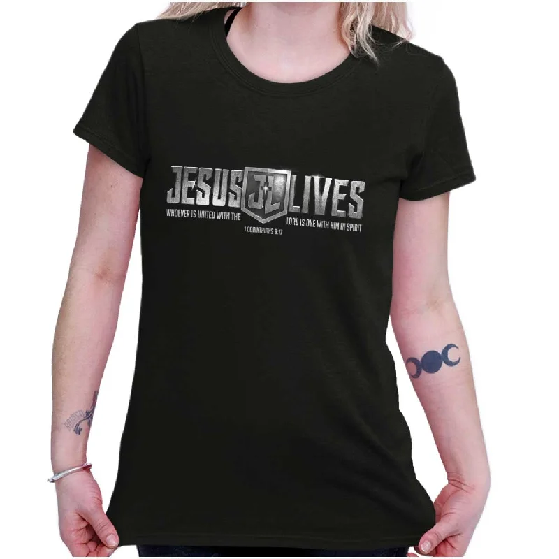 Jesus Lives Ladies T Shirt