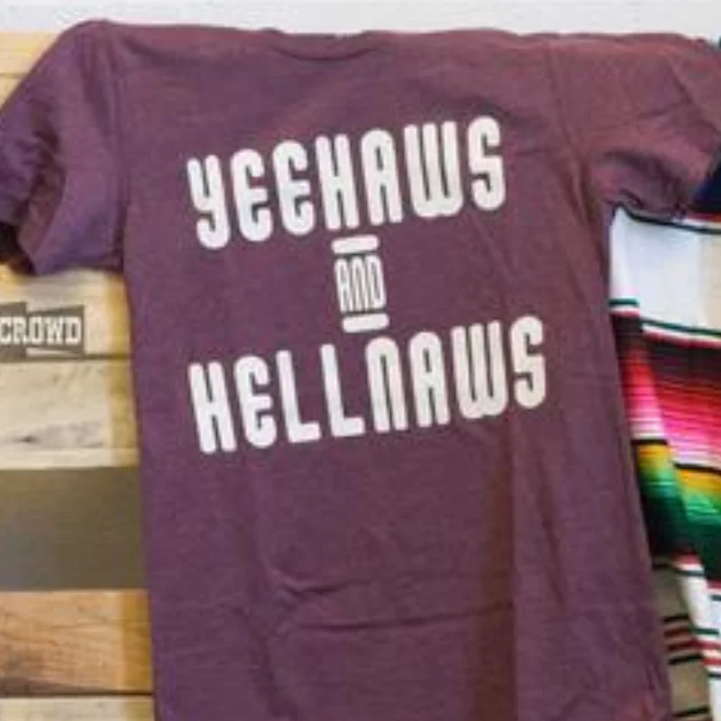 Online Exclusive | Hellnaws Short Sleeve Graphic Tee in Maroon