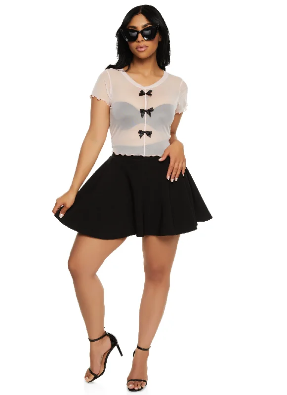 Snatched High Waist Mini Skirt