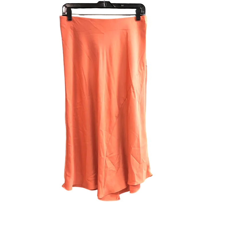 Skirt Midi By A New Day In Orange, Size: M