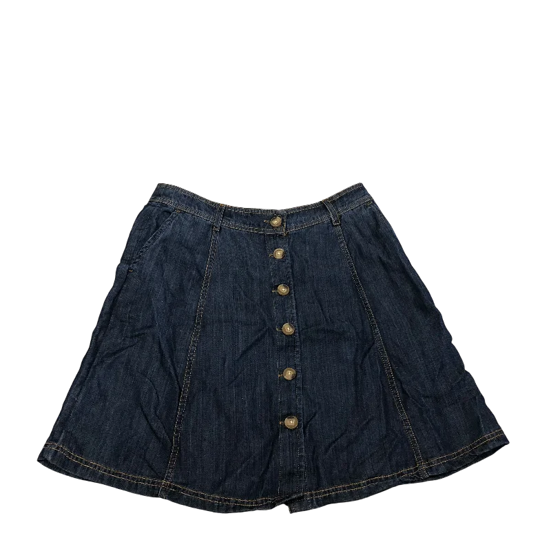 Skirt Mini & Short By Loft In Blue Denim, Size: 4