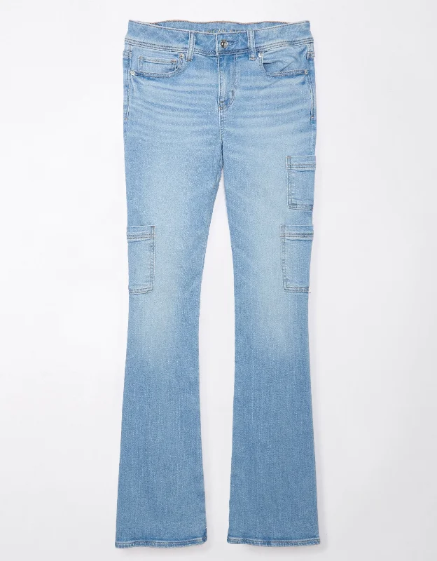 AE Stretch Low-Rise Kick Bootcut Jean