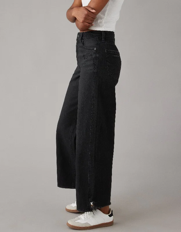 AE Strigid Super High-Waisted Baggy Wide-Leg Ankle Jean