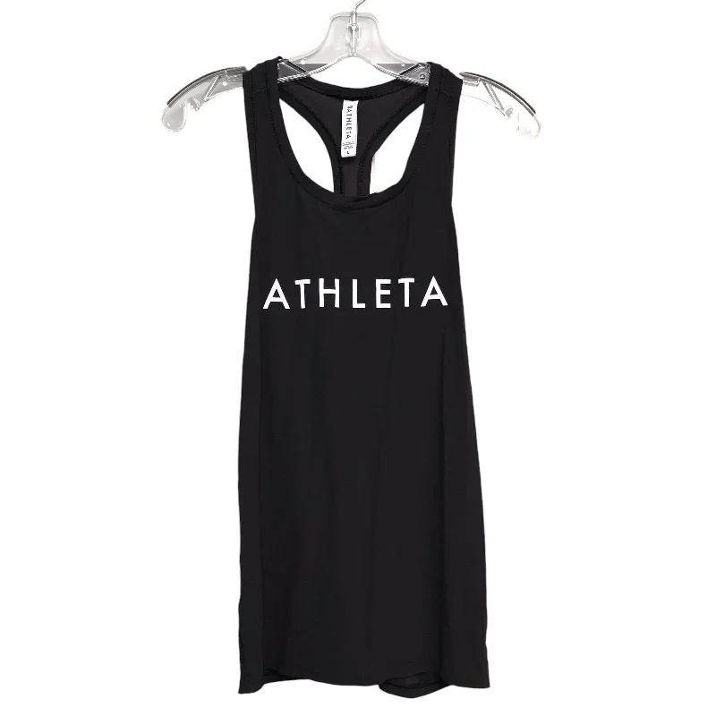 Athletic Tank Top By Athleta In Black, Size:L