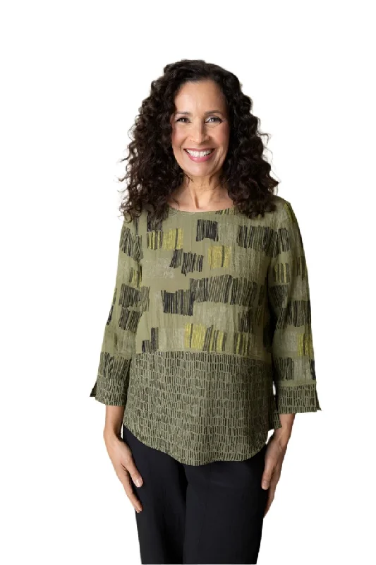 Habitat "Express Travels" Fine Lines Side Button Tunic - 35018 - Size XXL Only