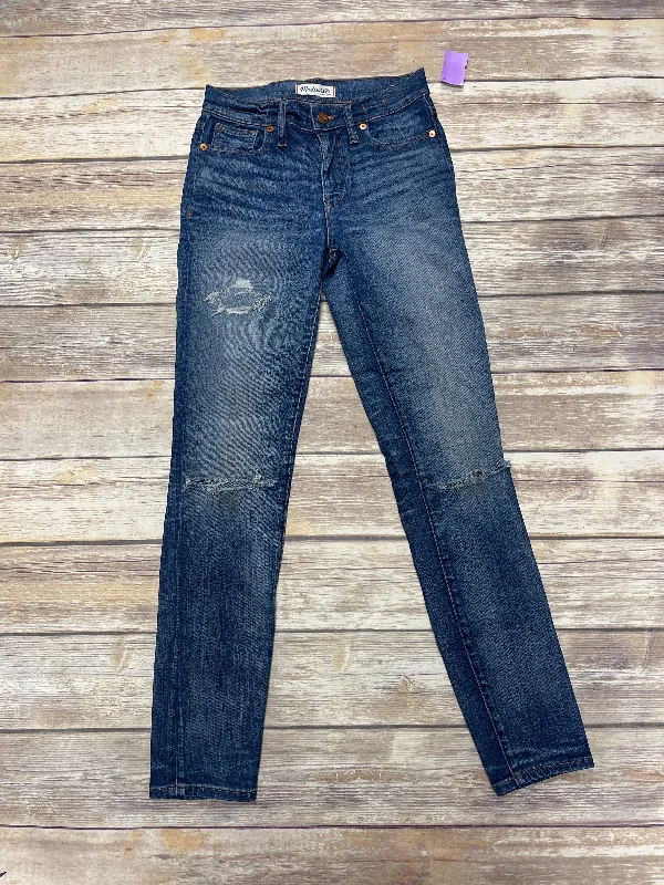 Jeans Straight By Madewell In Blue Denim, Size: 0