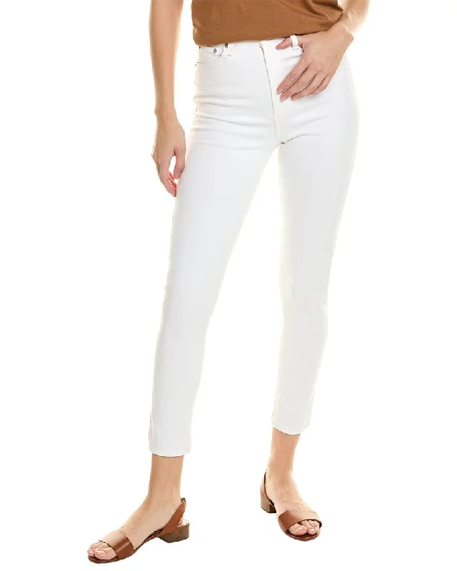 rag & bone Nina High-Rise White Ankle Skinny Jean