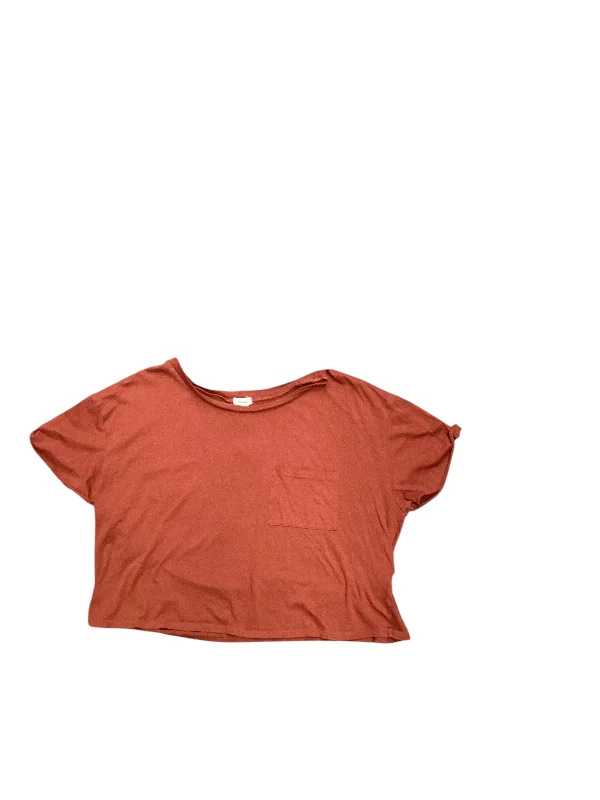 Top Short Sleeve Basic By Garage In Copper, Size: Xl