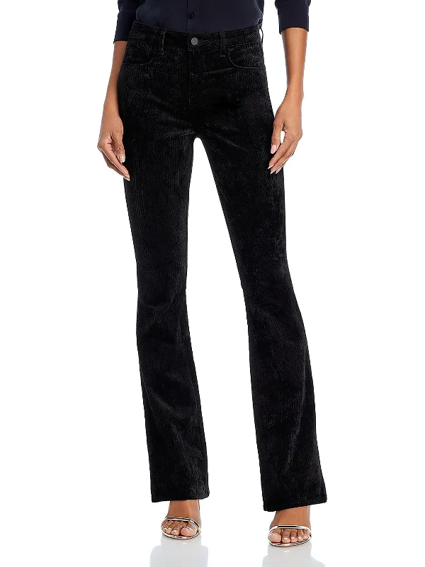 Womens Corduroy Bell Bottoms Bootcut Jeans