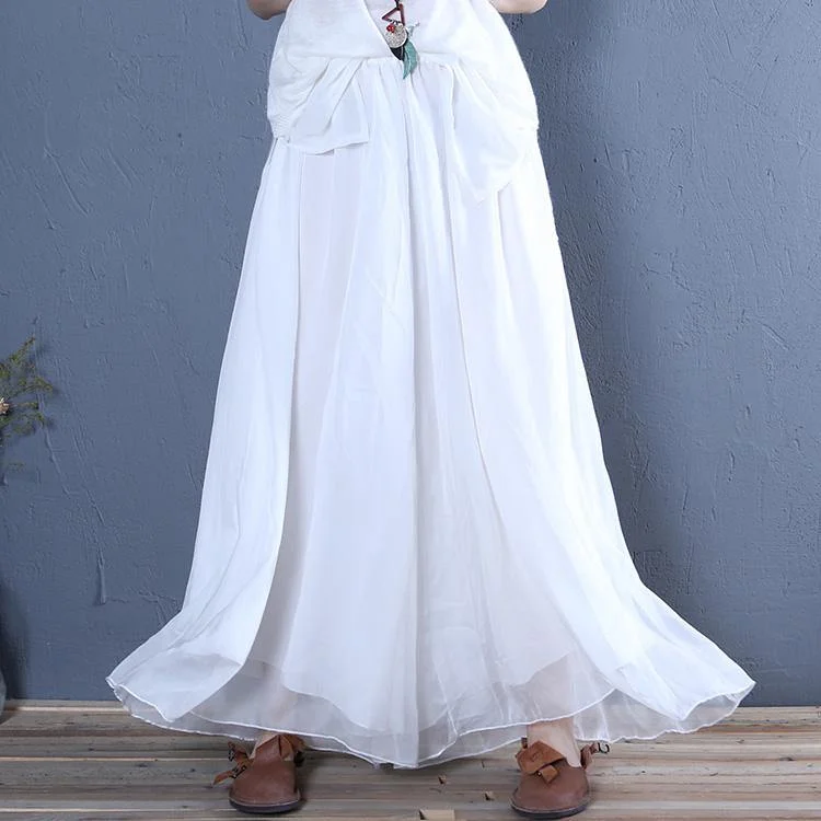 Original design organza elegant big pants loose casual pants women