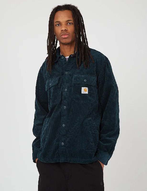 Carhartt-WIP Dixon Shirt Jac (Corduroy, 9.1 oz) - Deep Lagoon Rinsed