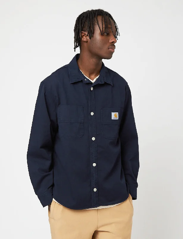 Carhartt-WIP Melville Shirt Jacket Overshirt - Mizar Navy Blue