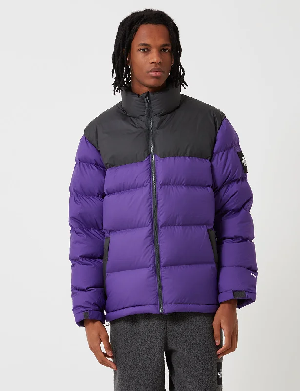 North Face 1992 Nuptse Jacket - Purple/Asphalt Grey