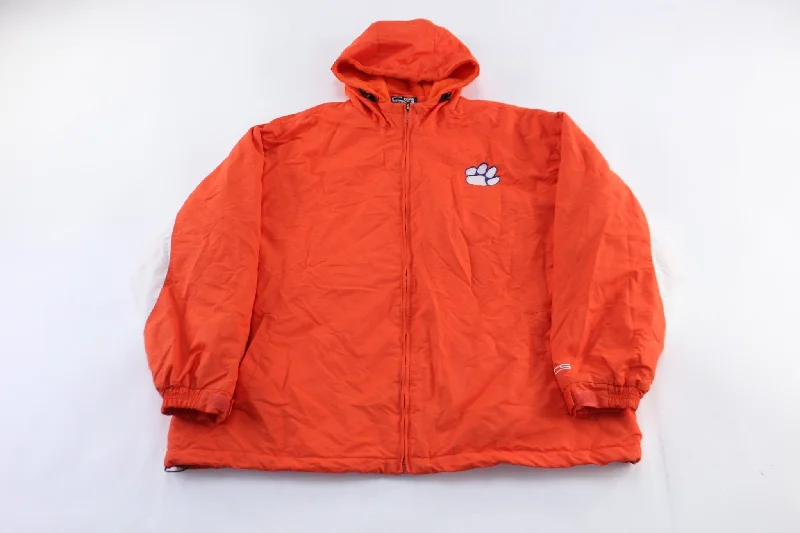 Vintage University of Clemson Tigers Embroidered Zip Up Jacket