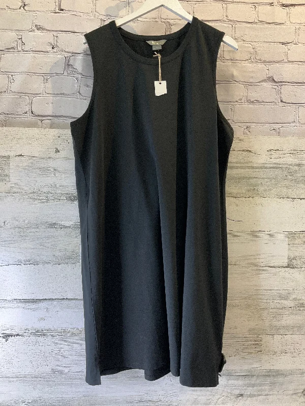 Black Dress Casual Midi Natural Reflections, Size Xxl