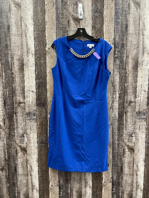 Blue Dress Casual Midi Calvin Klein, Size L