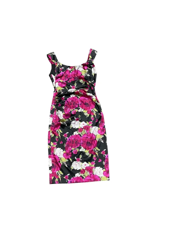 Floral Print Dress Casual Midi Maggy London, Size 6