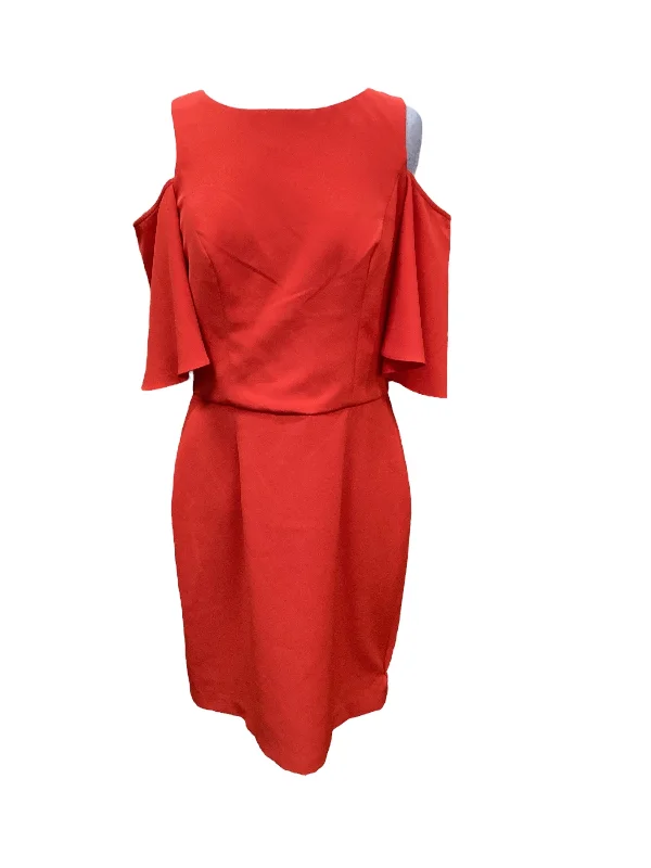 Red Dress Casual Midi Long Tall Sally, Size 12