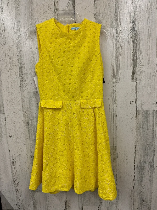 Yellow Dress Party Midi Draper James, Size S