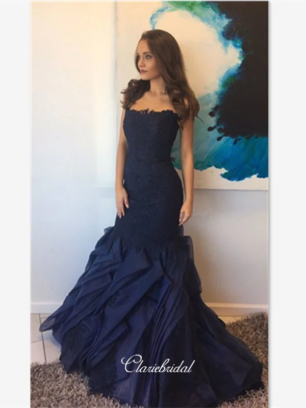 Elegant Party Long Prom Dresses, Mermaid Charming Prom Dresses