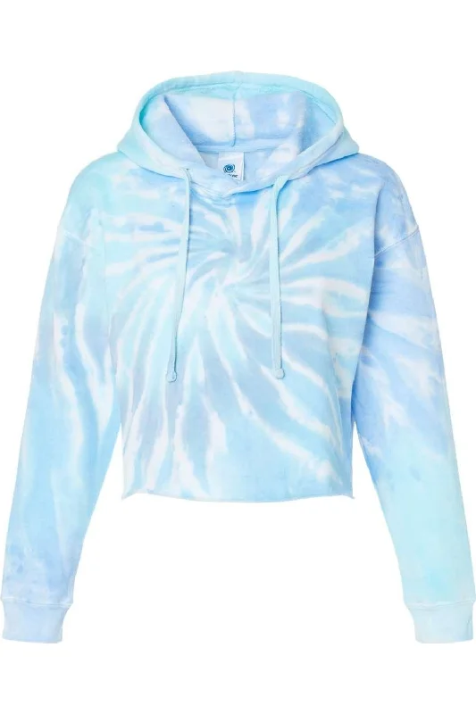 Colortone Women´s Tie-Dyed Crop Hooded Sweatshirt