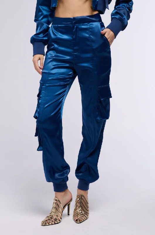 FOR THE THRILL OF IT SATIN JOGGER