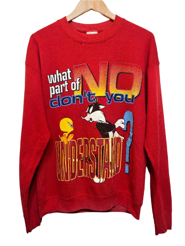 Looney Tunes Red Sweatshirt (Size L)