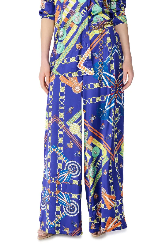 PARISIAN SATIN PRINTED PALAZZO PANT